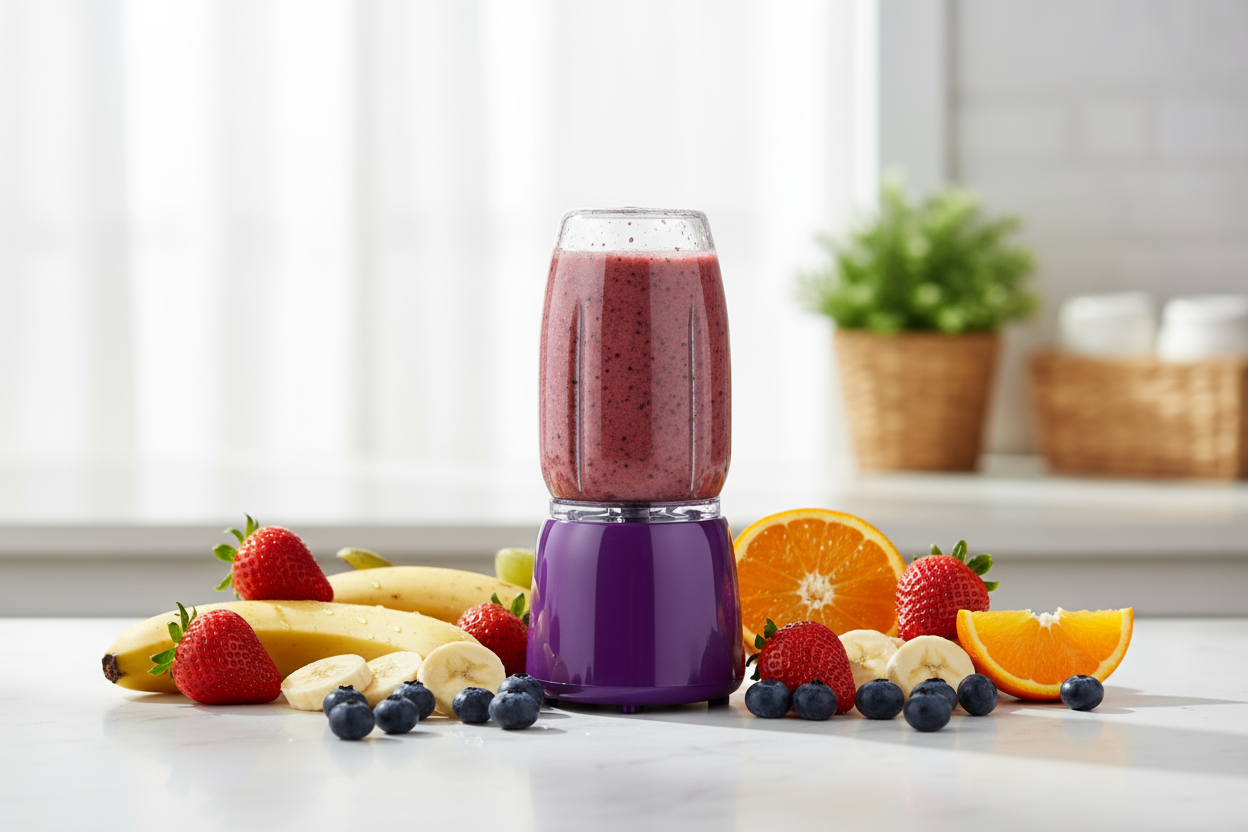 smoothie bardakta degil blenderda olsun